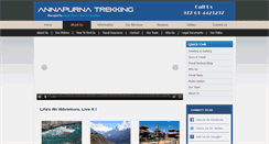 Desktop Screenshot of annapurnatrekking.com
